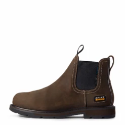 Ariat® Men's Groundbreaker Chelsea H20 CSA Dark Brown Work Boots 10032457 9 Ariat® Men's Groundbreaker Chelsea H20 CSA Dark Brown Work Boots 10032457 -Ariat 10032457b