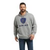 Ariat Men's Basic Heather Grey Raised Logo Sweatshirt Hoodie 10037265 1 Ariat Men's Basic Heather Grey Raised Logo Sweatshirt Hoodie 10037265 -Ariat 10037265 front d3c4099d 429c 4815 b864 54292719aea1