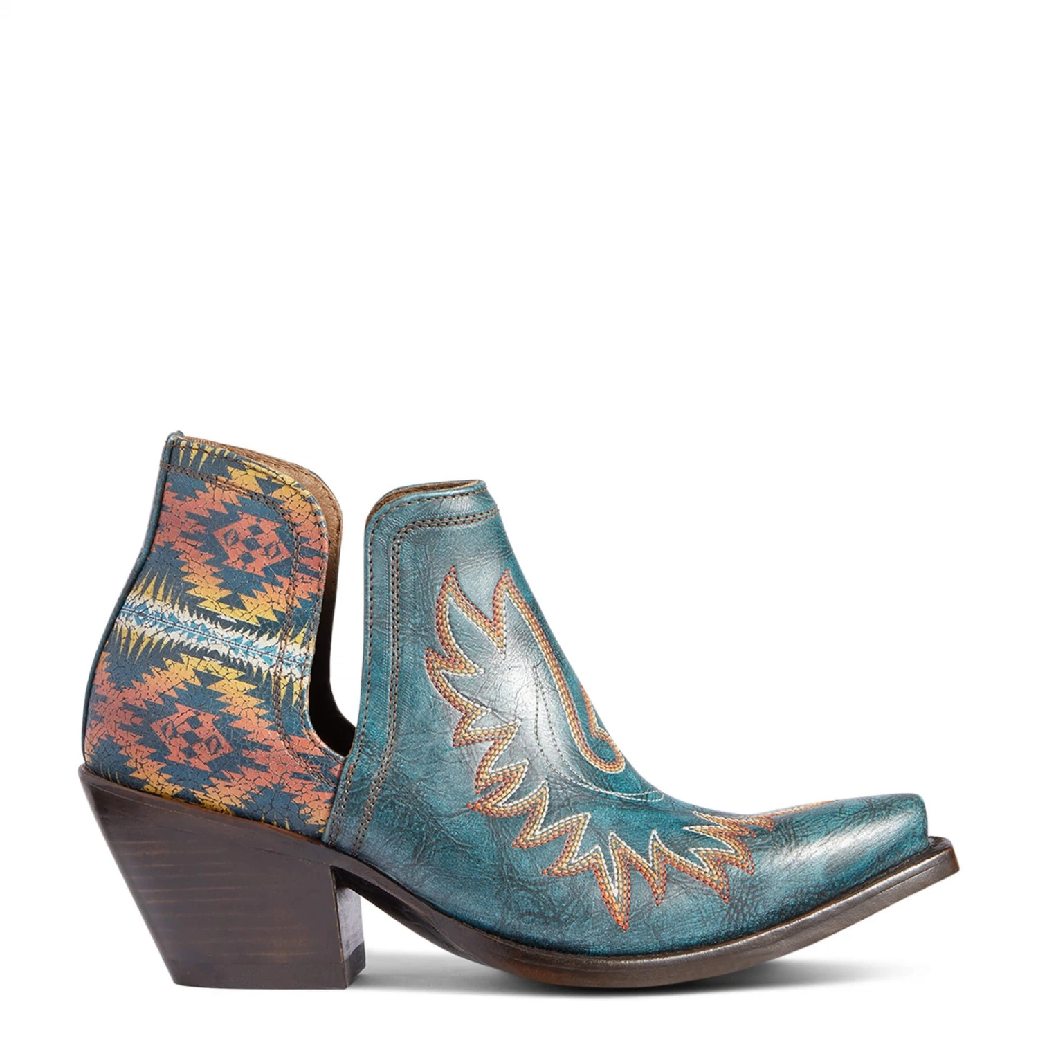 Ariat Ladies Pendleton Dixon Aged Turquoise Snip Toe Booties 10038474 6 Ariat Ladies Pendleton Dixon Aged Turquoise Snip Toe Booties 10038474 - Image 4