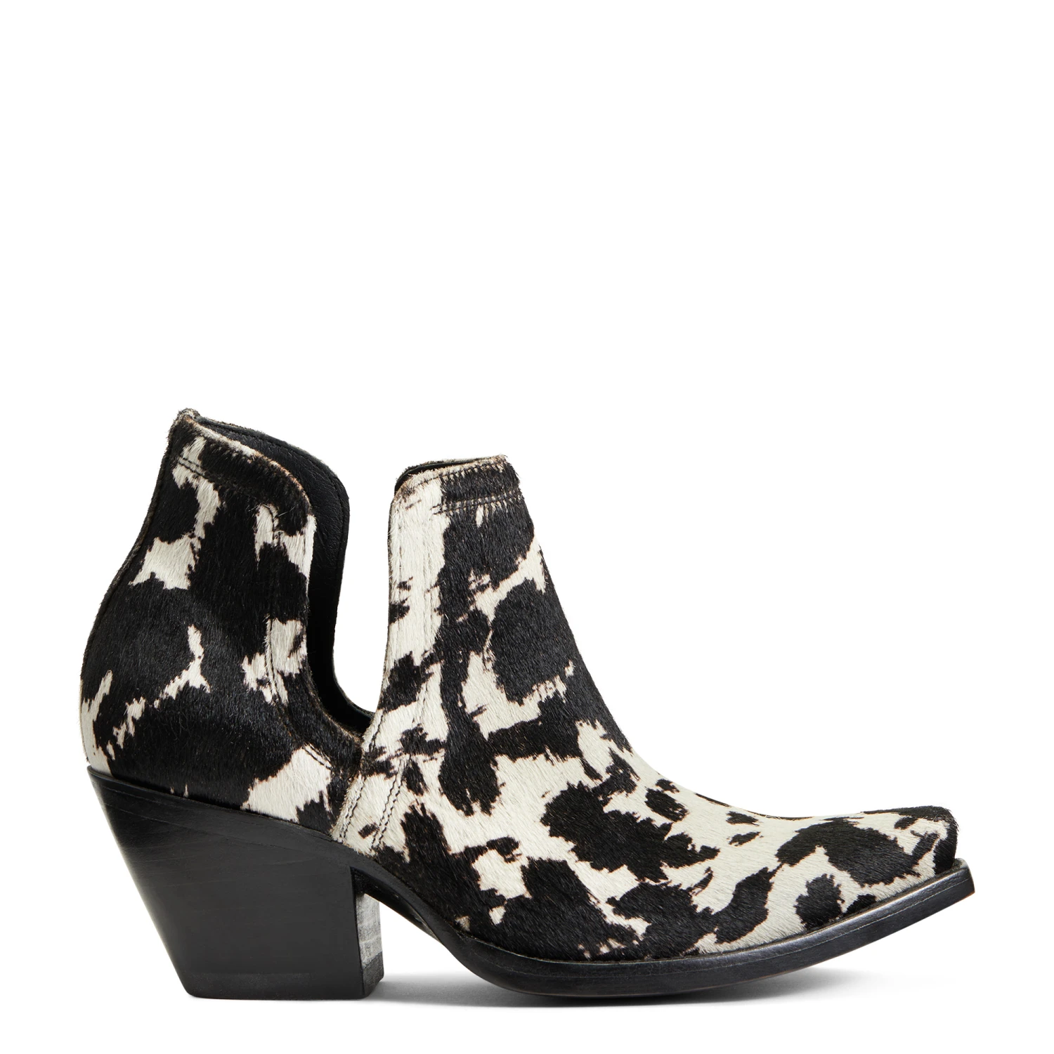 Ariat® Ladies Dixon Haircalf Black & White Snip Toe Booties 10041025 6 Ariat® Ladies Dixon Haircalf Black & White Snip Toe Booties 10041025 - Image 4