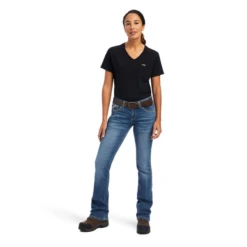 Ariat® Ladies Rebar Riveter Perfect Rise Malibu Bootcut Jeans 10041067 -Ariat 10041067c