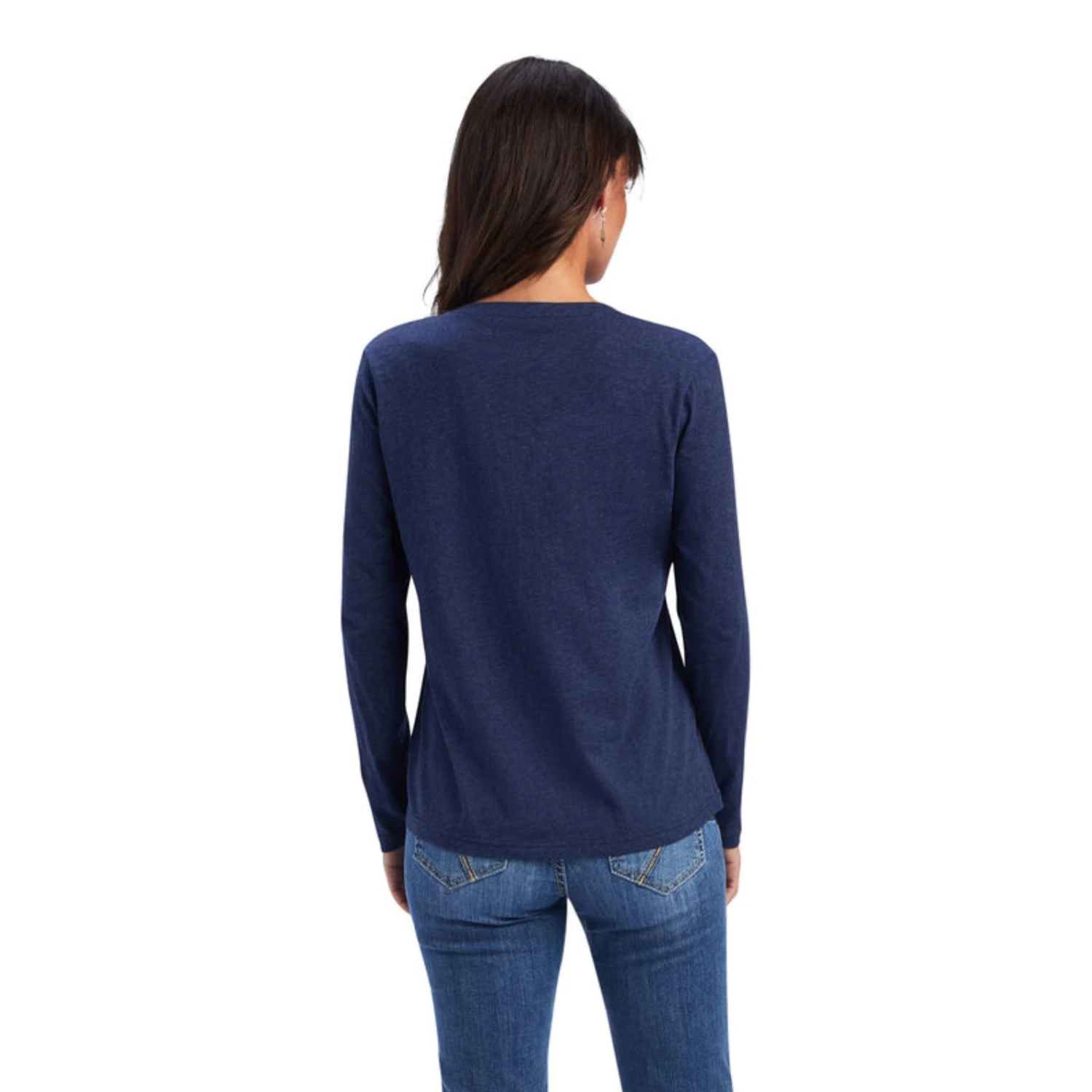 Ariat® Ladies R.E.A.L.™ Relaxed Navy Heather T-shirt 10041339 4 Ariat® Ladies R.E.A.L.™ Relaxed Navy Heather T-shirt 10041339 - Image 2