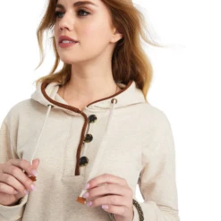 Ariat® Ladies R.E.A.L™ Oatmeal Heather Pullover Sweatshirt 10042239 8 Ariat® Ladies R.E.A.L™ Oatmeal Heather Pullover Sweatshirt 10042239 -Ariat 10042239b