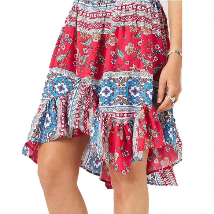 Wrangler® Ladies Americana Handkerchief Hem Paisley Dress 112315048 5 Wrangler® Ladies Americana Handkerchief Hem Paisley Dress 112315048 - Image 3