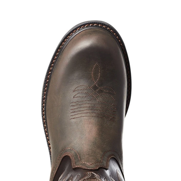 Ariat Men's Groundwork Pull On H2O Dark Brown Boots 10035965 5 Ariat Men's Groundwork Pull On H2O Dark Brown Boots 10035965 - Image 3