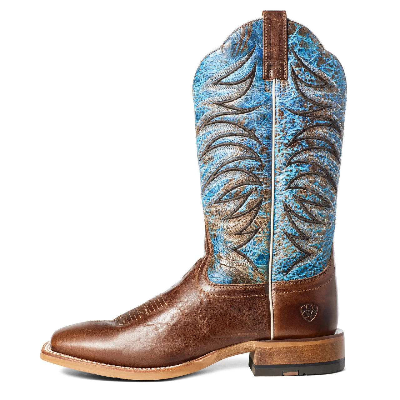 Ariat Men's Firecatcher Well Brown & Blue Lake Leather Boots 10035952 6 Ariat Men's Firecatcher Well Brown & Blue Lake Leather Boots 10035952 - Image 4