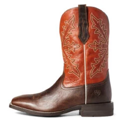 Ariat Men's Qualifier Wicker & Orange Boom Boots 10035900 9 Ariat Men's Qualifier Wicker & Orange Boom Boots 10035900 -Ariat 1280 orIydZ74UU79