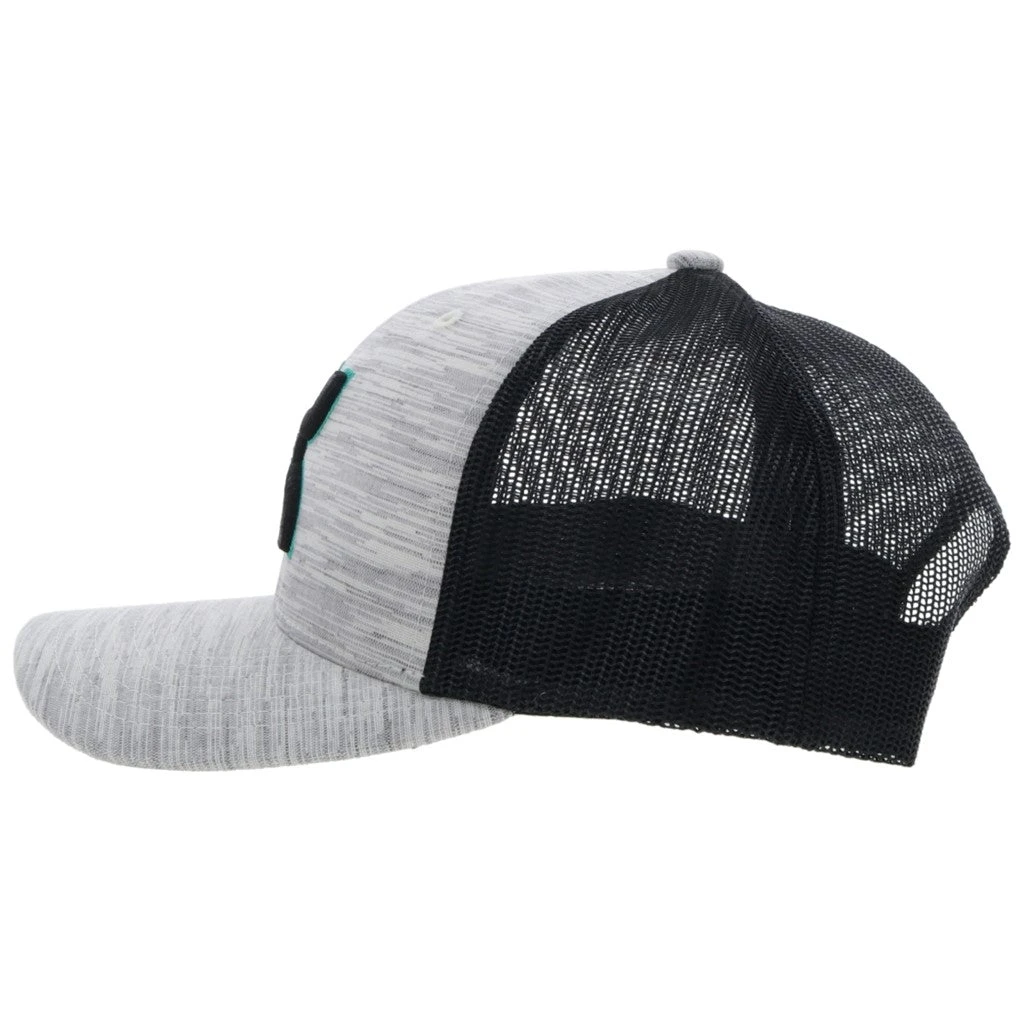 Hooey "Sterling" 6-Panel Grey & Black Trucker Cap 2217T-GYBK 5 Hooey "Sterling" 6-Panel Grey & Black Trucker Cap 2217T-GYBK - Image 3