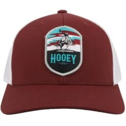 Hooey Men's "Cheyenne" Maroon And White Hat 2144T-MAWH -Ariat 2144T MAWH01 1000x1000 bfa3528b 759d 4214 89ca 5e6b4c03895f