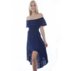 Scully Ladies Off Shoulder Hi/Lo Royal Dress PSL-266-ROY 2 Scully Ladies Off Shoulder Hi/Lo Royal Dress PSL-266-ROY -Ariat 4654654645585