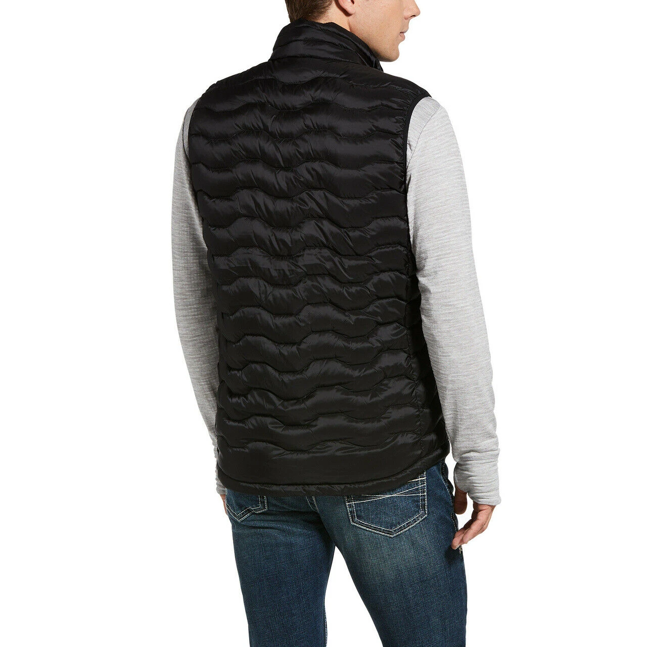 Ariat® Men's Black Ideal Down Vest 10032790 4 Ariat® Men's Black Ideal Down Vest 10032790 - Image 2