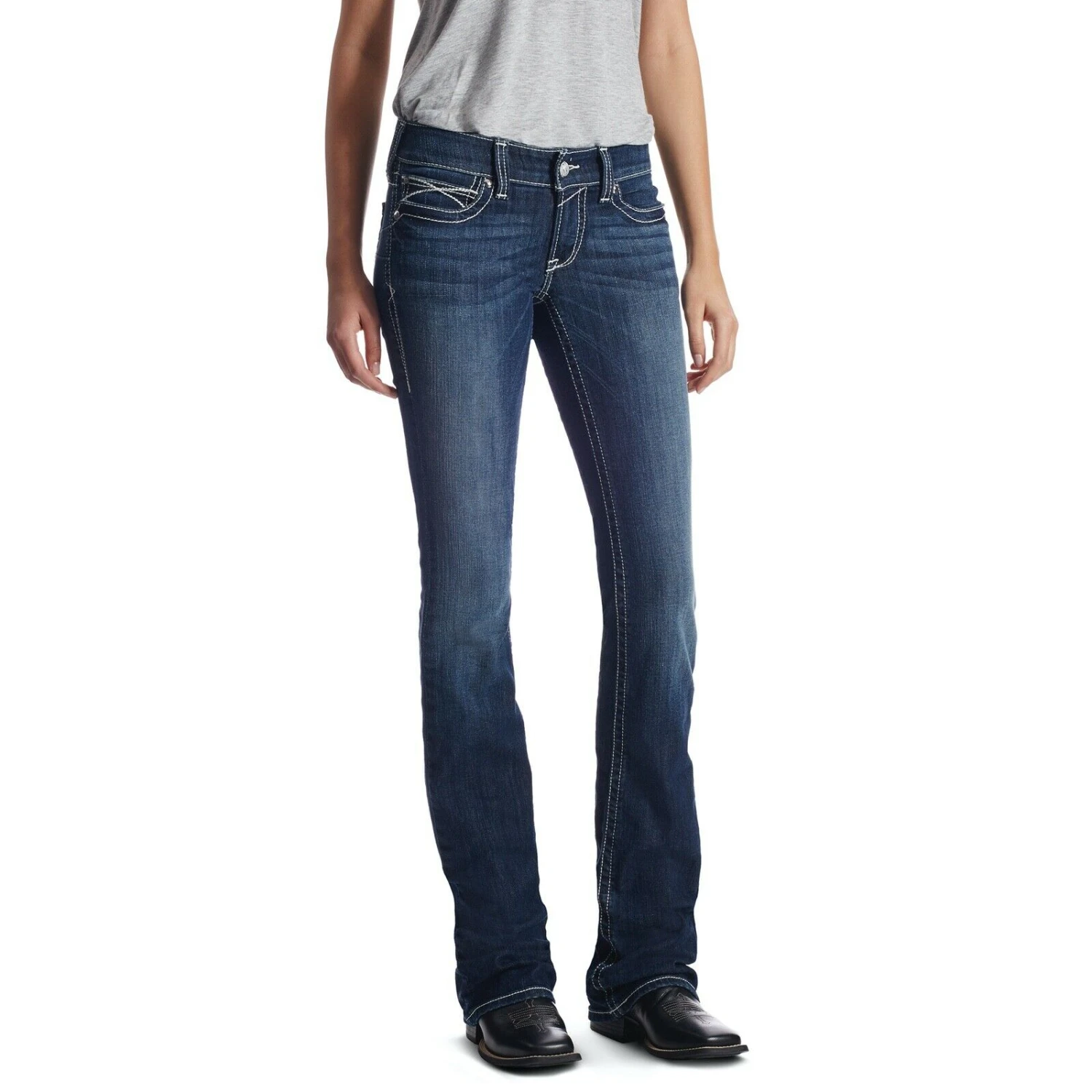 Ariat® Ladies R.E.A.L™ Low Rise Stretch Rosy Boot Cut Jeans 10018351 4 Ariat® Ladies R.E.A.L™ Low Rise Stretch Rosy Boot Cut Jeans 10018351 - Image 2
