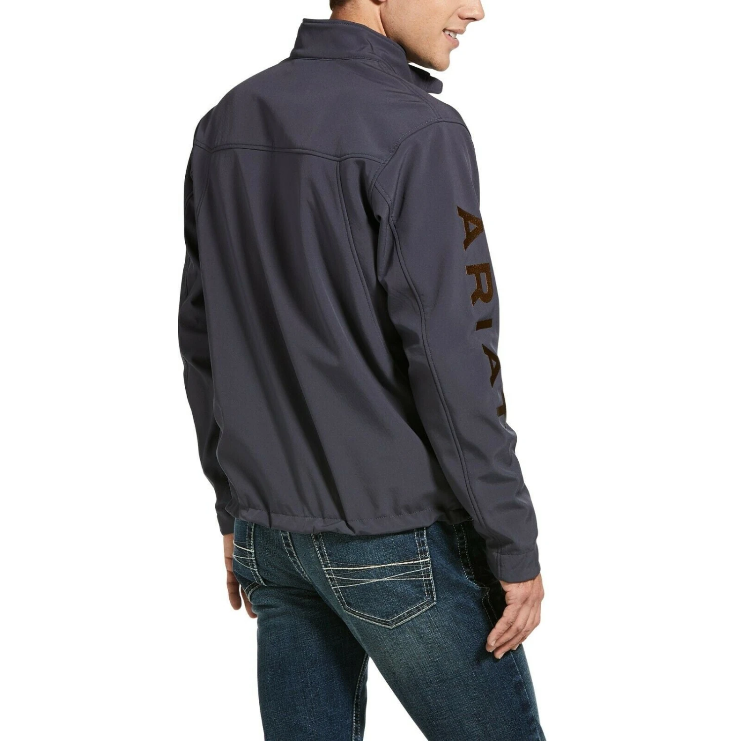 Ariat® Men's New Team Periscope Grey Softshell Jacket 10032688 4 Ariat® Men's New Team Periscope Grey Softshell Jacket 10032688 - Image 2