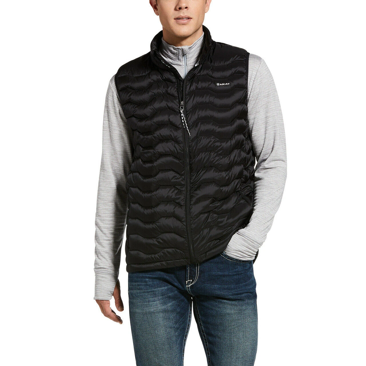 Ariat® Men's Black Ideal Down Vest 10032790 3 Ariat® Men's Black Ideal Down Vest 10032790