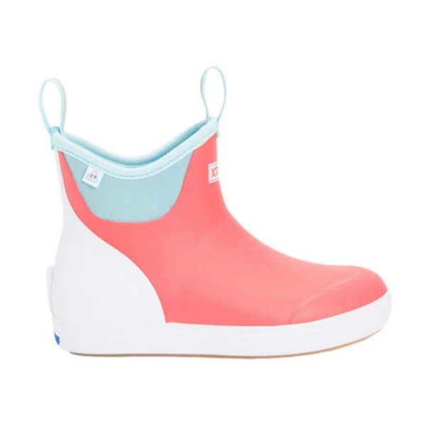 XTRATUF Ladies Yulex Ankle Deck Eco Coral Pull On Boots XWAB-7EC 5 XTRATUF Ladies Yulex Ankle Deck Eco Coral Pull On Boots XWAB-7EC - Image 3