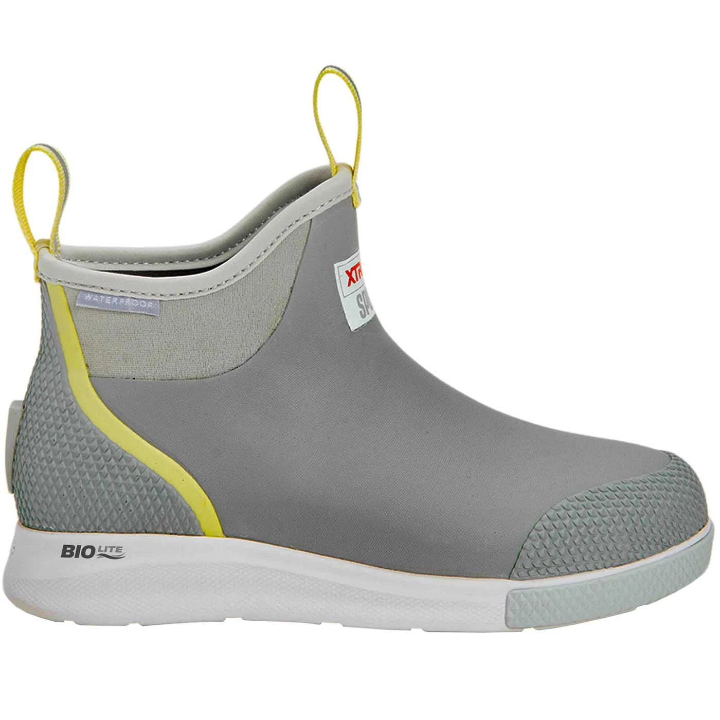 XTRATUF Ladies Ankle Deck Sport Gray & Yellow Boots ADSW-108 6 XTRATUF Ladies Ankle Deck Sport Gray & Yellow Boots ADSW-108 - Image 4