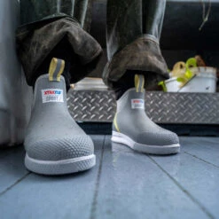 XTRATUF Ladies Ankle Deck Sport Gray & Yellow Boots ADSW-108 13 XTRATUF Ladies Ankle Deck Sport Gray & Yellow Boots ADSW-108 -Ariat ADSW108 9 EXTRALARGE