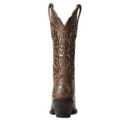 Ariat® Ladies Crackled Taupe & Gunmetal Divine Boots 10034110 10 Ariat® Ladies Crackled Taupe & Gunmetal Divine Boots 10034110 -Ariat F20 WMS WEST 10034110 heel