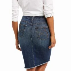 Ariat® Ladies Knee Length Denim Skirt 10036103 -Ariat F21 WEST WMS 10036103 detail02