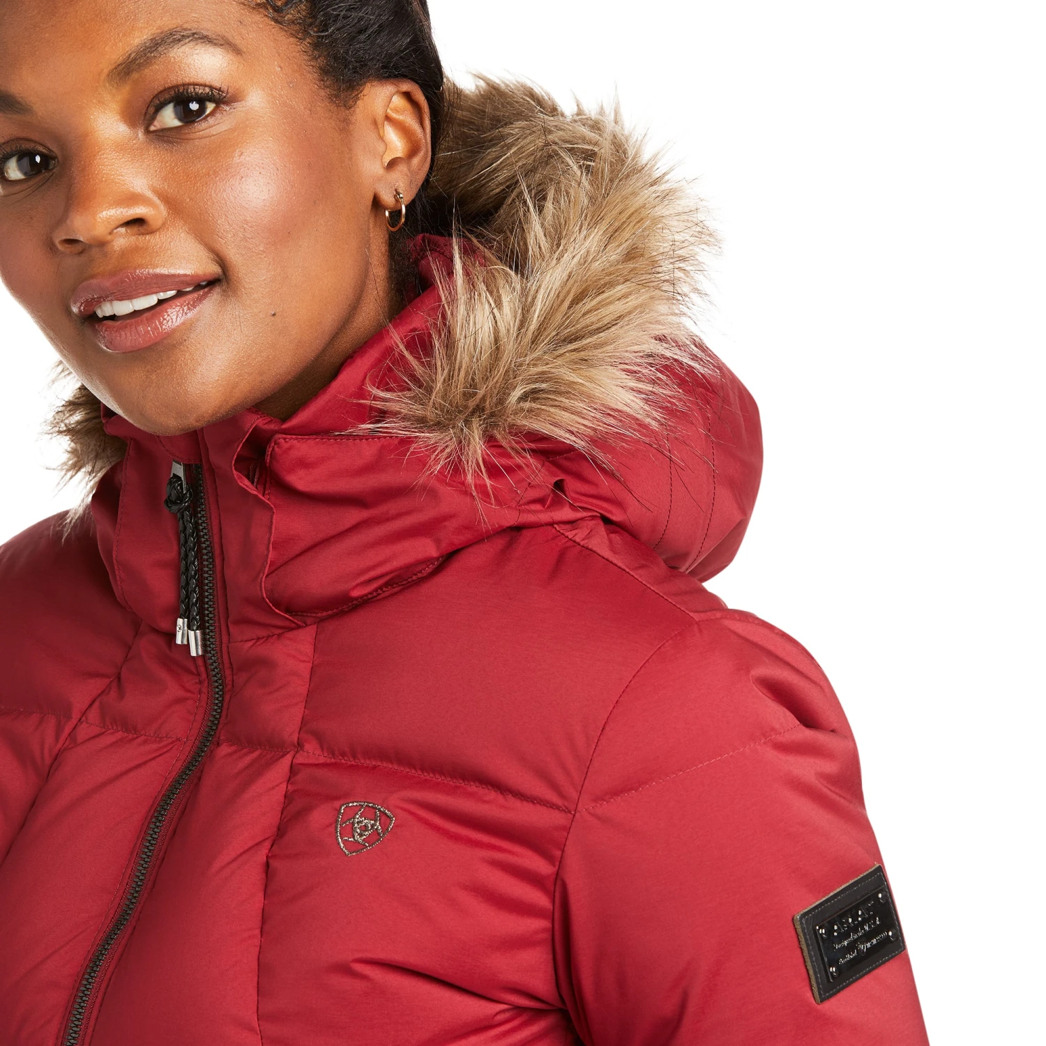 Ariat® Ladies Altitude Down Red Rhubard Jacket 10037471 5 Ariat® Ladies Altitude Down Red Rhubard Jacket 10037471 - Image 3