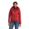 Ariat® Ladies Altitude Down Red Rhubard Jacket 10037471 1 Ariat® Ladies Altitude Down Red Rhubard Jacket 10037471 -Ariat F21 WMS ENGL 10037471 front