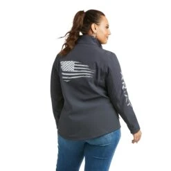 Ariat Ladies Team Patriot Concealed Carry India Ink Jacket 10037438 -Ariat F21 WMS WEST 10037438 back plus