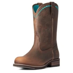 Ariat® Ladies Unbridled Roper Cooper Kettle Western Boots 10038422 11 Ariat® Ladies Unbridled Roper Cooper Kettle Western Boots 10038422 -Ariat F21 WMS WEST 10038422 3 4 front