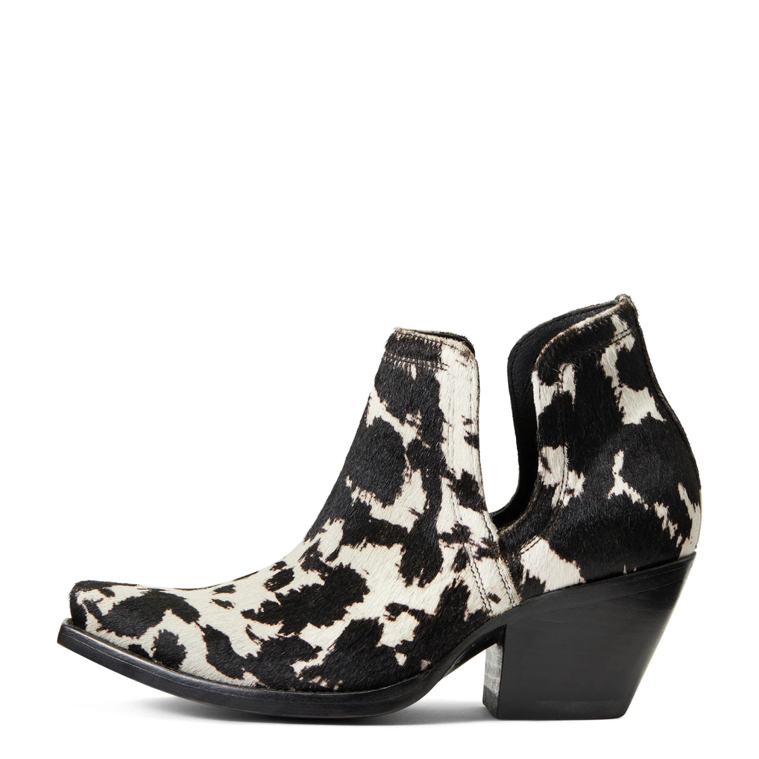 Ariat® Ladies Dixon Haircalf Black & White Snip Toe Booties 10041025 7 Ariat® Ladies Dixon Haircalf Black & White Snip Toe Booties 10041025 - Image 5
