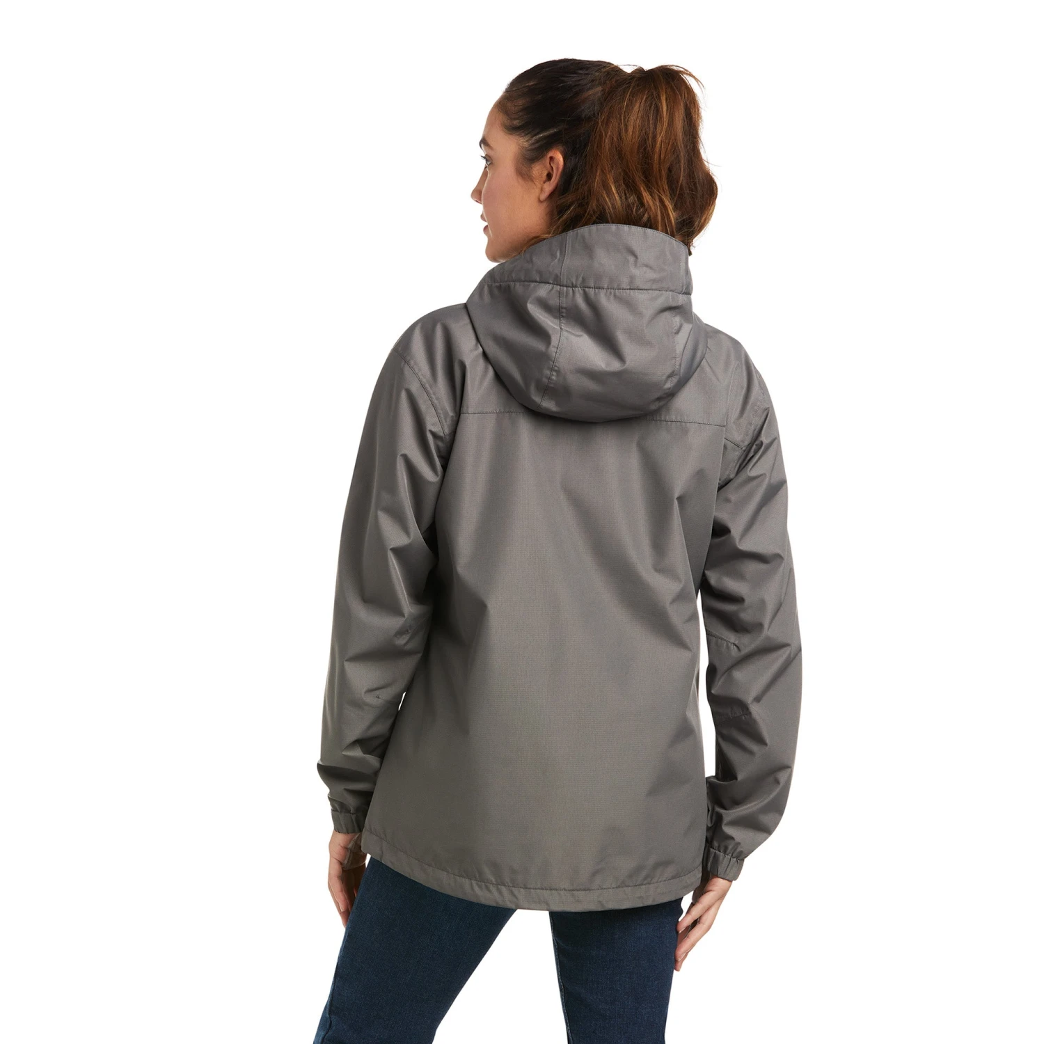 Ariat® Ladies Rebar Stormshell Logo Waterproof Grey Jacket 10037843 4 Ariat® Ladies Rebar Stormshell Logo Waterproof Grey Jacket 10037843 - Image 2