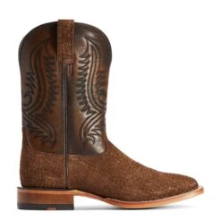 Ariat® Men's Circuit Paxton Tan Hippo Print Square Toe Boots 10042407 -Ariat F22 MNS WEST 10042407 side