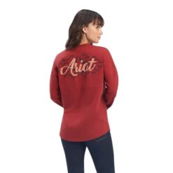 Ariat® Ladies Heather Red R.E.A.L.⢠Graphic T-Shirt 10041335