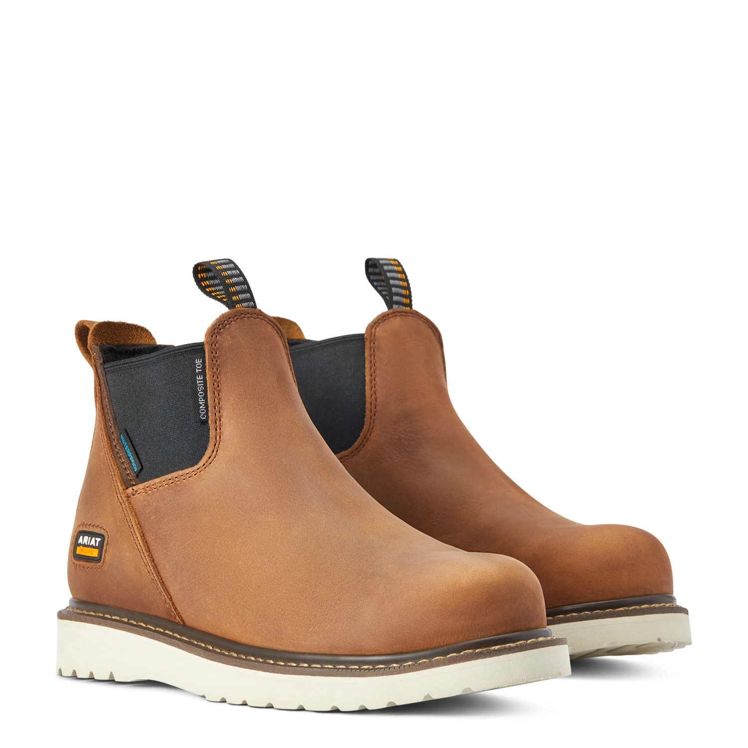 Ariat Ladies Rebar® Wedge Chelsea Aged Honey Composite Round Toe Boots 10042564 7 Ariat Ladies Rebar® Wedge Chelsea Aged Honey Composite Round Toe Boots 10042564 - Image 5