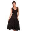 Scully® Ladies Black Lace Up Peasant Tiered Dress HC118-BLK 1 Scully® Ladies Black Lace Up Peasant Tiered Dress HC118-BLK -Ariat HC118 BLK