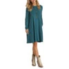Panhandle Ladies Swing Long Sleeve Peacock Dress L8D1902-84