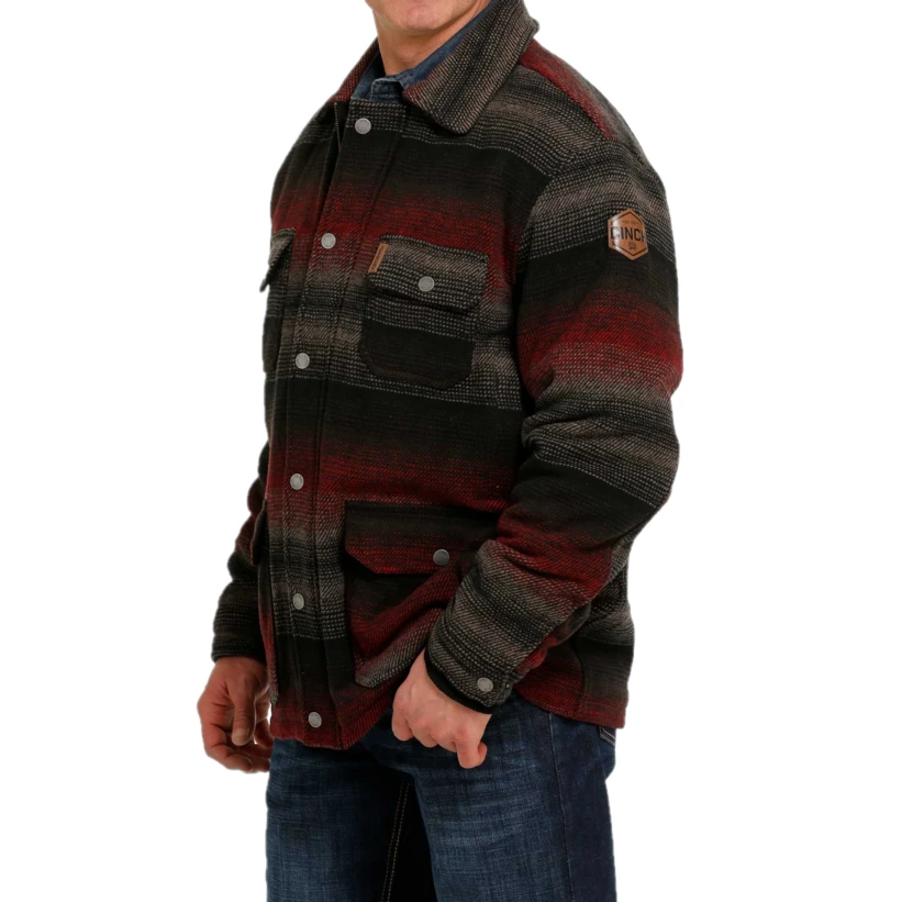 Cinch® Men's Black Striped Frontier Coat MWJ1572001 5 Cinch® Men's Black Striped Frontier Coat MWJ1572001 - Image 3