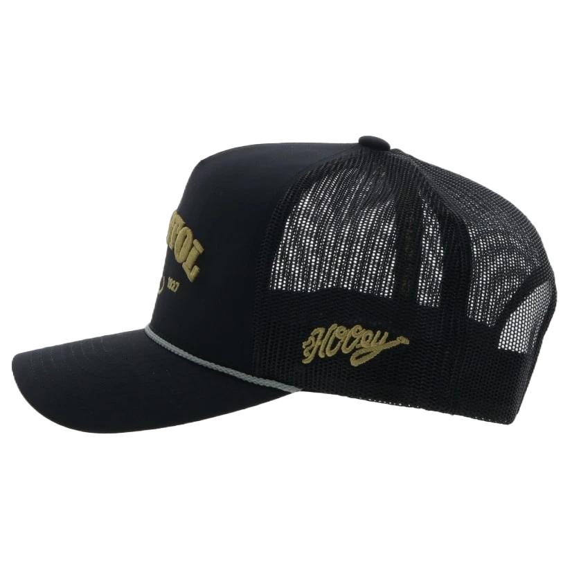 Hooey® Men's Resistol Black & Gold Trucker Cap 2354T-BK 4 Hooey® Men's Resistol Black & Gold Trucker Cap 2354T-BK - Image 2