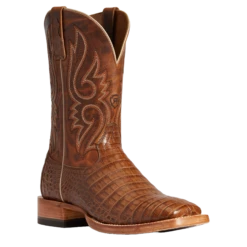 AriatĀ® Men's Relentless Denton Carmel Tan Exotic Boots 10035923