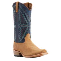 AriatĀ® Men'sFuturity Showman Dijon Roughout & NavyWestern Boots 10044499