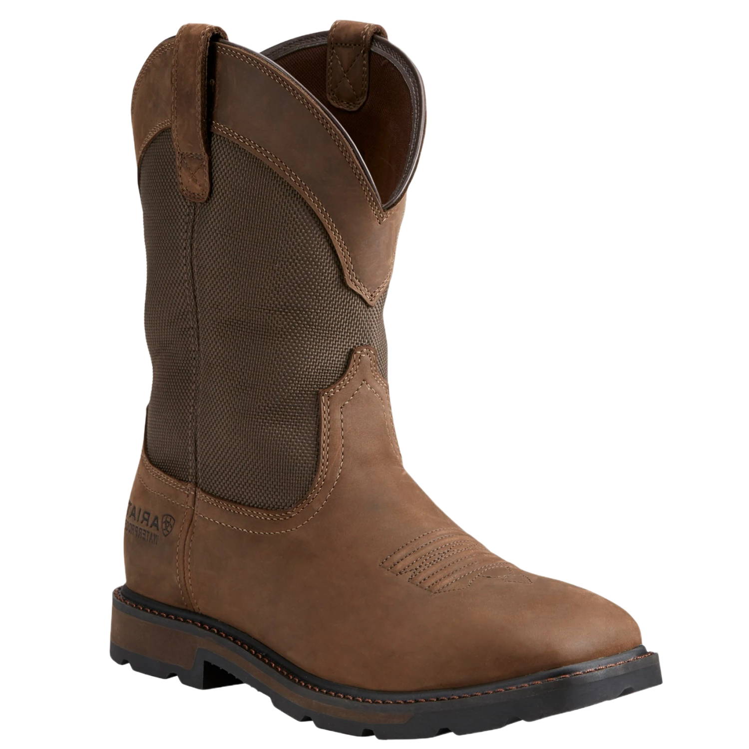 Ariat Men's Groundbreaker H2O Brown Square Toe Work Boots 10015812 3 Ariat Men's Groundbreaker H2O Brown Square Toe Work Boots 10015812