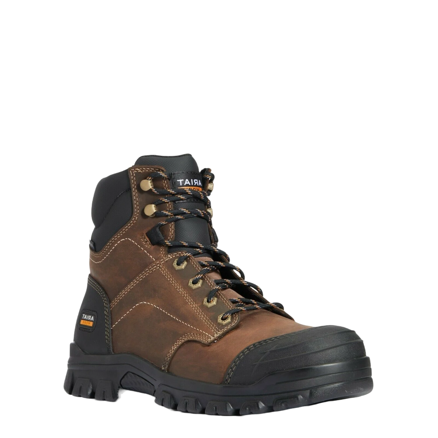 Ariat® Men's Treadfast 6" Steel Toe Brown Leather Work Boots 10034671 3 Ariat® Men's Treadfast 6" Steel Toe Brown Leather Work Boots 10034671