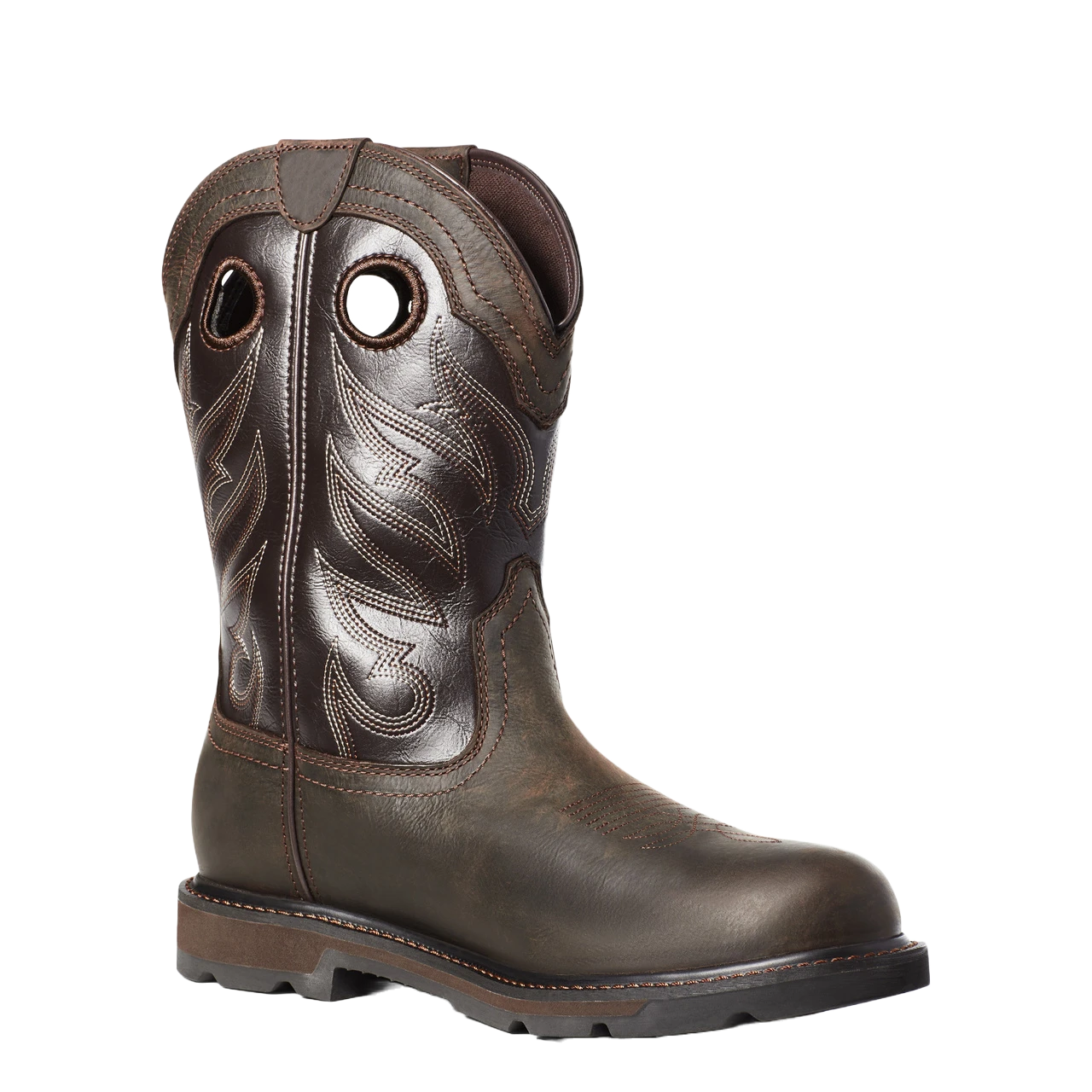 Ariat Men's Groundwork Pull On H2O Dark Brown Boots 10035965 3 Ariat Men's Groundwork Pull On H2O Dark Brown Boots 10035965