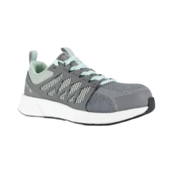 Reebok Ladies Athletic Fusion Flexweave Grey/Mint Green Work Shoes RB316