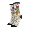 SockSmith Ladies Maya Cat Ivory Heather Crew Socks WNC2639-HIV -Ariat Myproject 2023 04 24T134046.639
