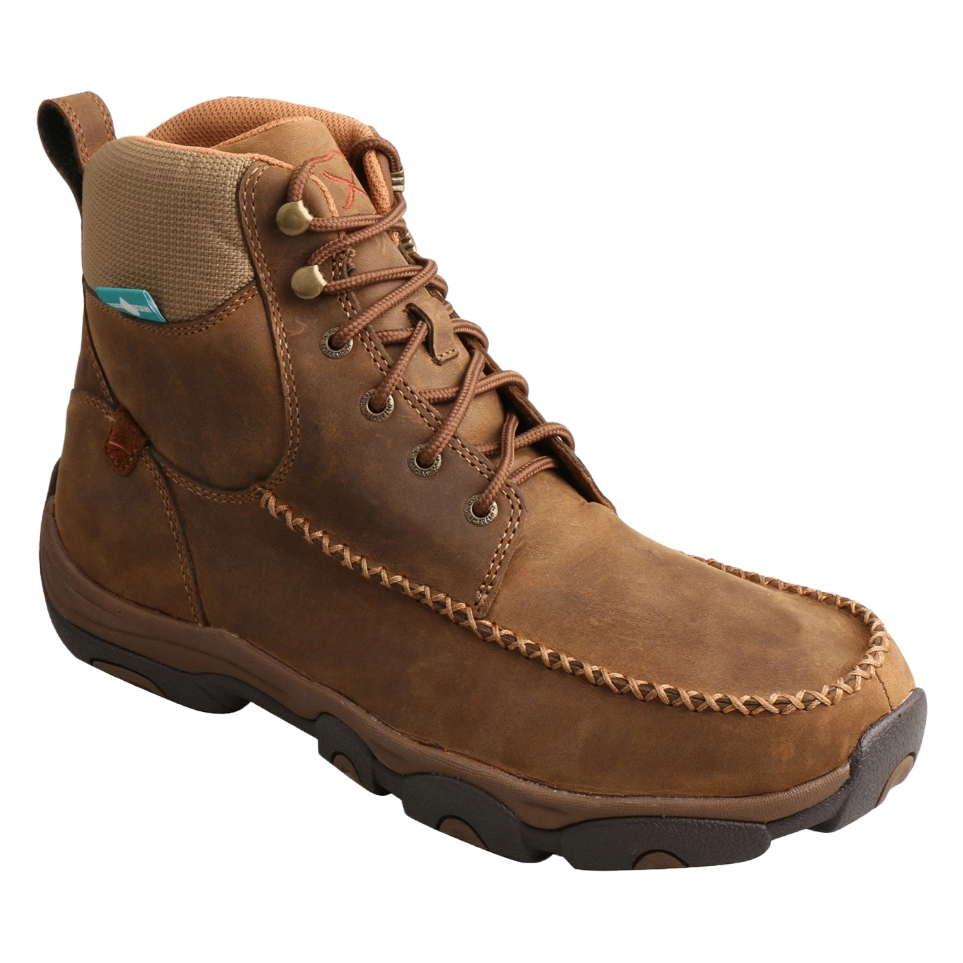 Twisted X Men's Distressed Saddle Brown Driving Moc Boots MHKW005 3 Twisted X Men's Distressed Saddle Brown Driving Moc Boots MHKW005