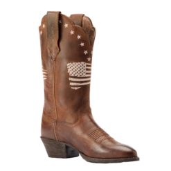 AriatĀ® Ladies Heritage Liberty Stretch Fit Sassy Brown Boots 10044541