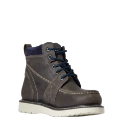 Ariat® Ladies Rebar⢠Wedge Moc Toe Steel Grey Work Boots 10035770