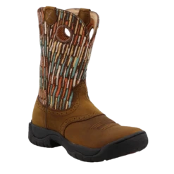 Twisted X® Ladies 9" All Around Multi-Color Brown Work Boots WAB0013