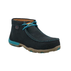 Twisted X Ladies Nano Chukka Dark Teal Driving Moc Shoe WDMNT01