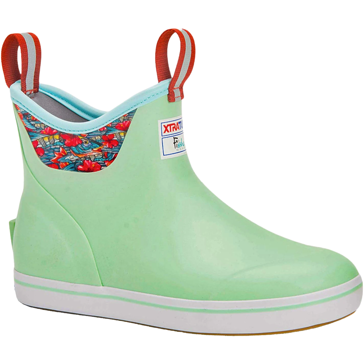 XTRATUF Ladies Ankle Deck Fishewear Seafoam Green Boots XWAB-3BB 3 XTRATUF Ladies Ankle Deck Fishewear Seafoam Green Boots XWAB-3BB