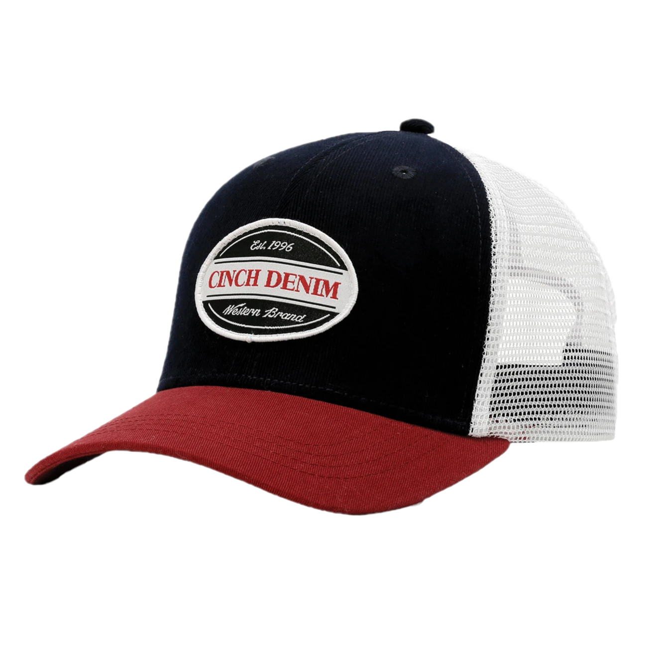 Cinch® Men's Navy & Red Mid Profile Trucker Cap MCC0511010 5 Cinch® Men's Navy & Red Mid Profile Trucker Cap MCC0511010 - Image 3
